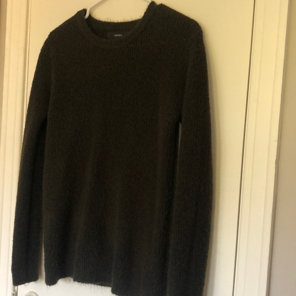 Dark green sweater